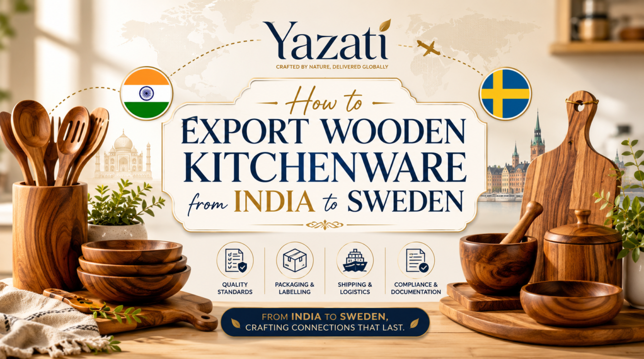 How to Export Wooden Kitchenware from India to Sweden