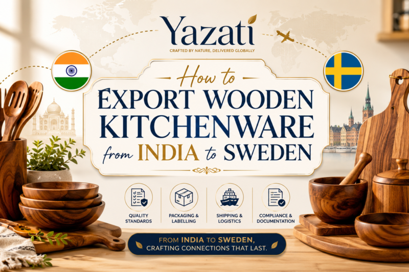 How to Export Wooden Kitchenware from India to Sweden
