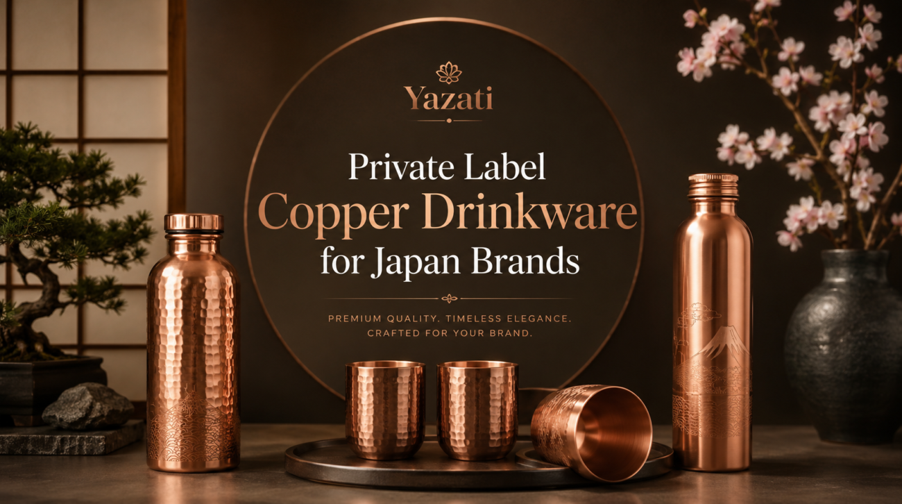 Private Label Copper Drinkware for Japan Brands