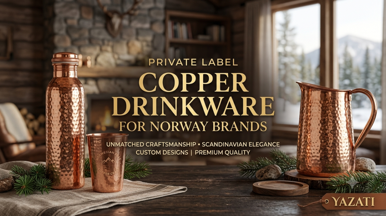 Private Label Copper Drinkware for Norway Brands
