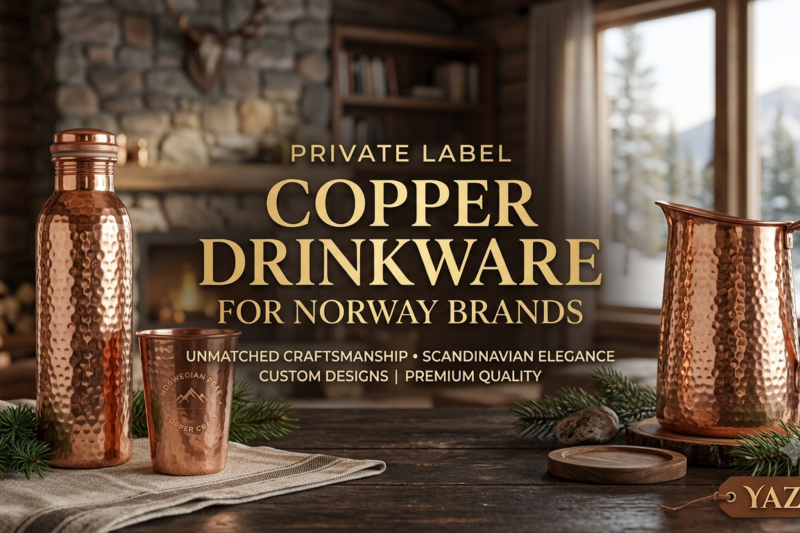 Private Label Copper Drinkware for Norway Brands