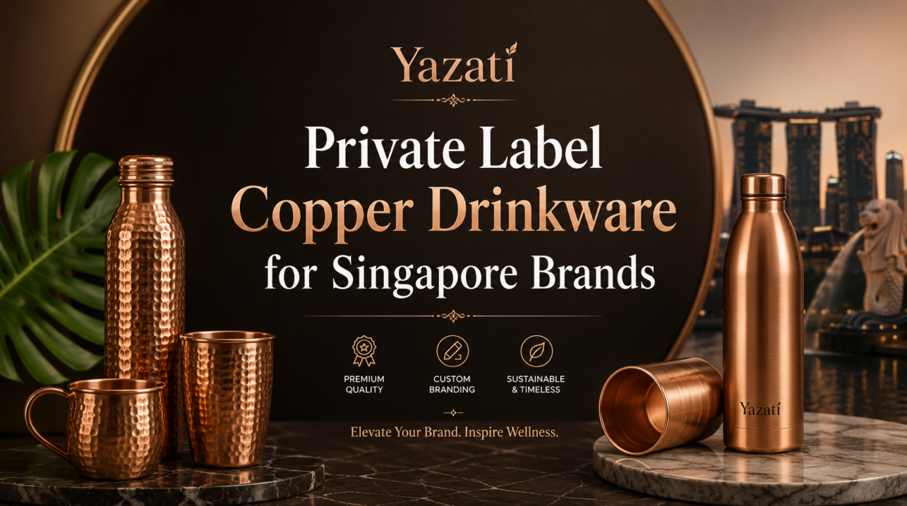 Private Label Copper Drinkware for Singapore Brands
