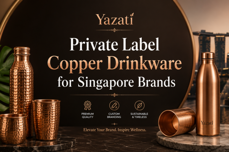 Private Label Copper Drinkware for Singapore Brands
