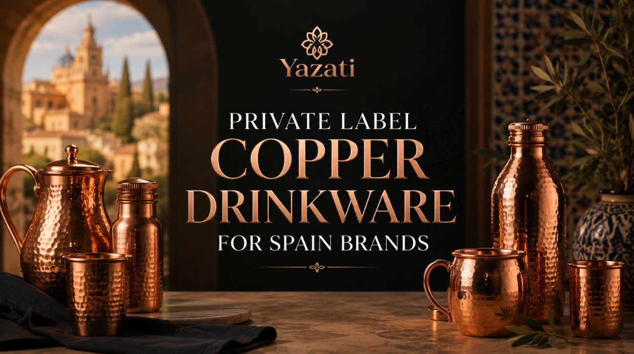 Private Label Copper Drinkware for Spain Brands