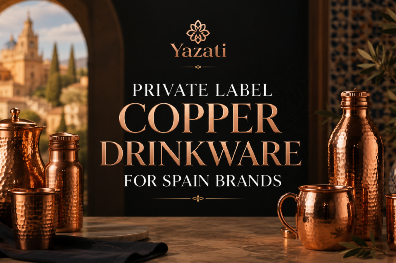 Private Label Copper Drinkware for Spain Brands