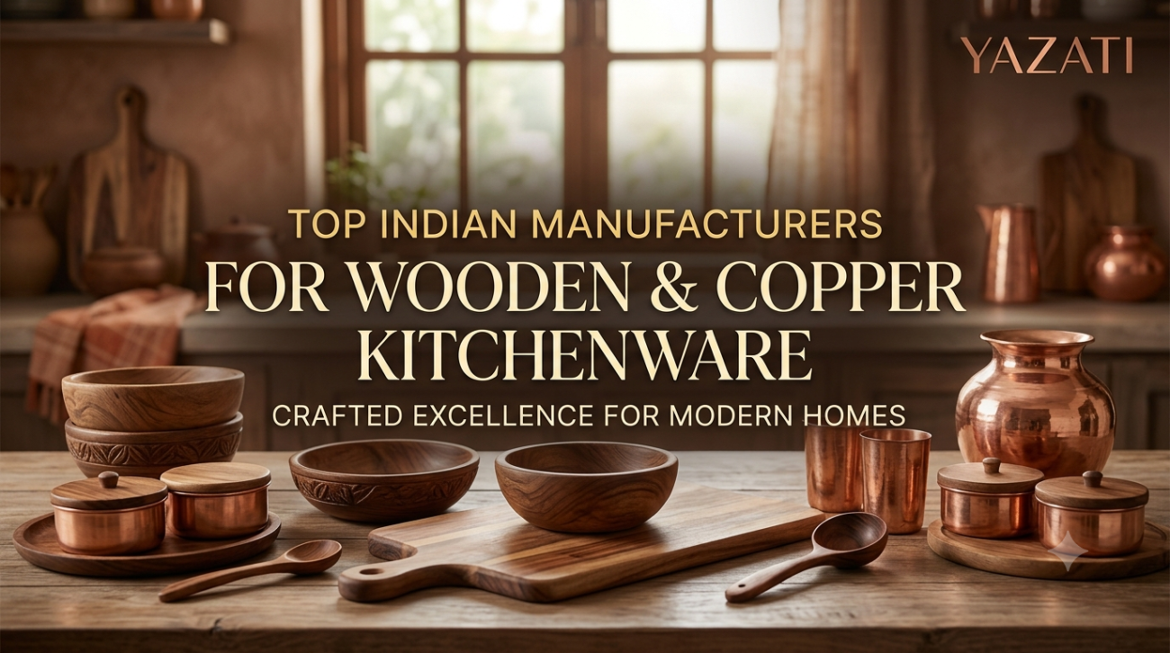 Top Indian Manufacturers for Wooden & Copper Kitchenware