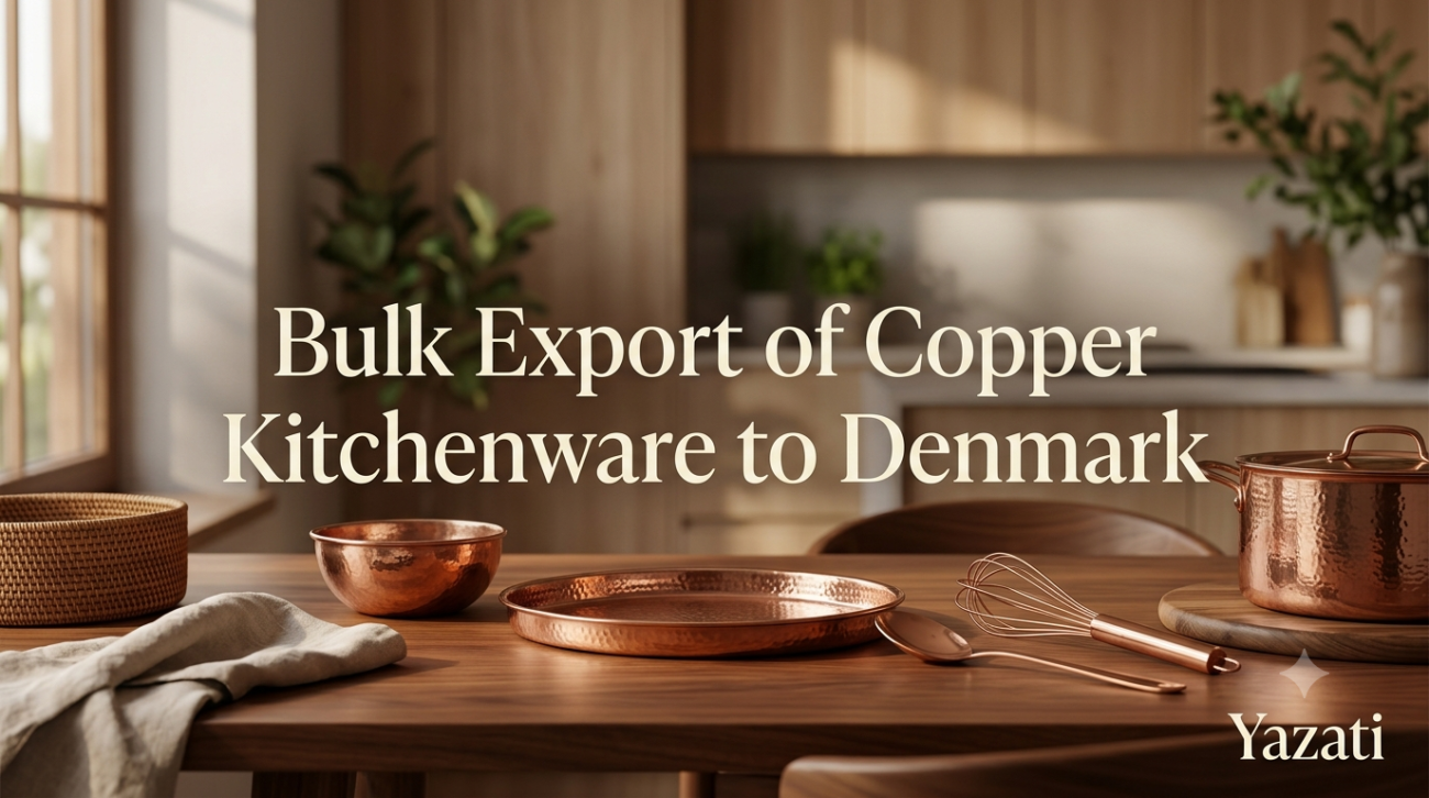 Bulk Export of Copper Kitchenware to Denmark