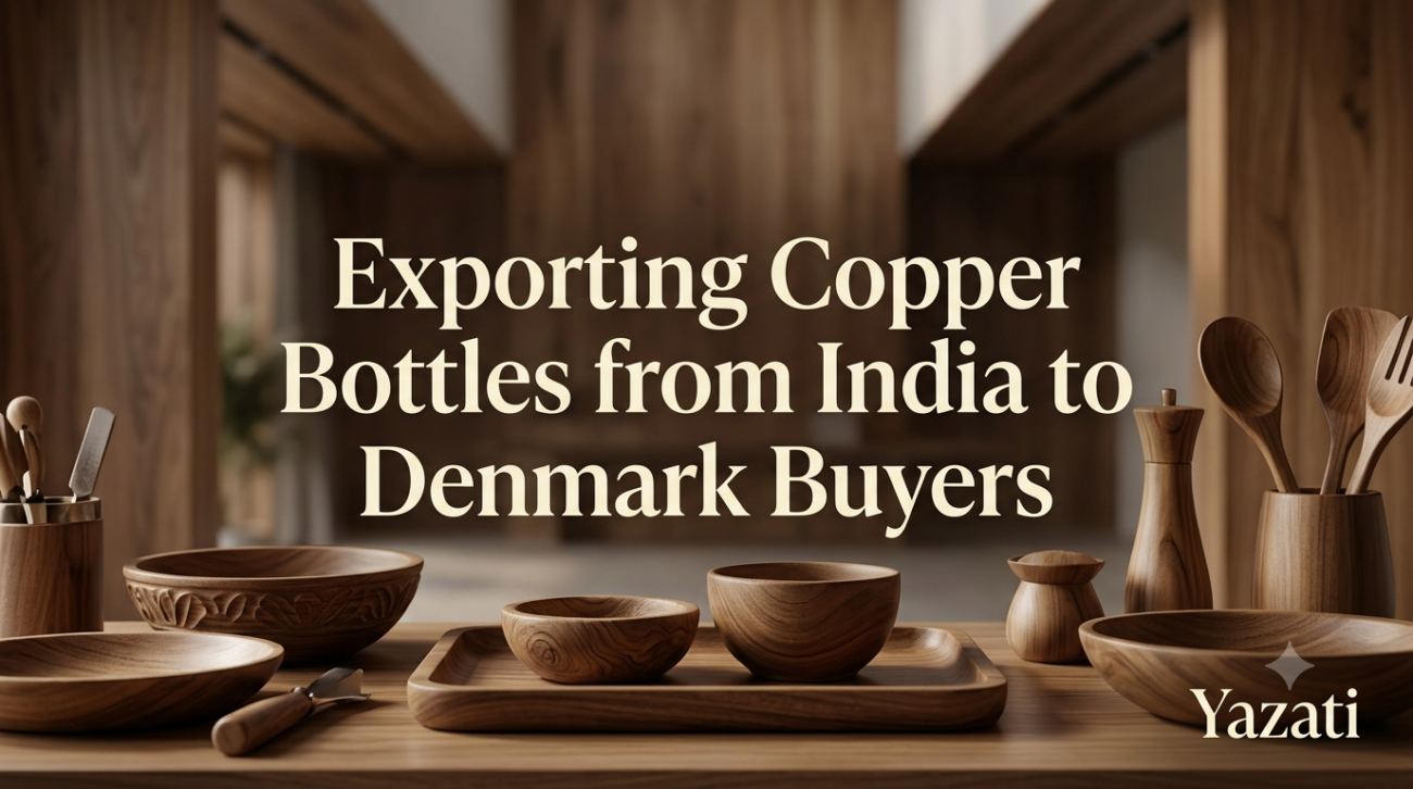 Exporting Copper Bottles from India to Denmark Buyers