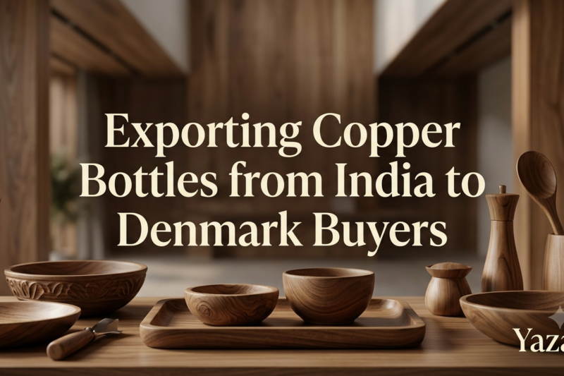 Exporting Copper Bottles from India to Denmark Buyers