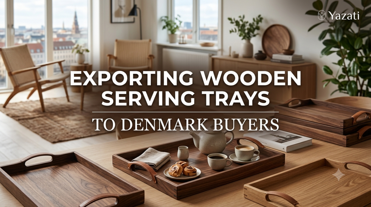 Exporting Wooden Serving Trays to Denmark Buyers