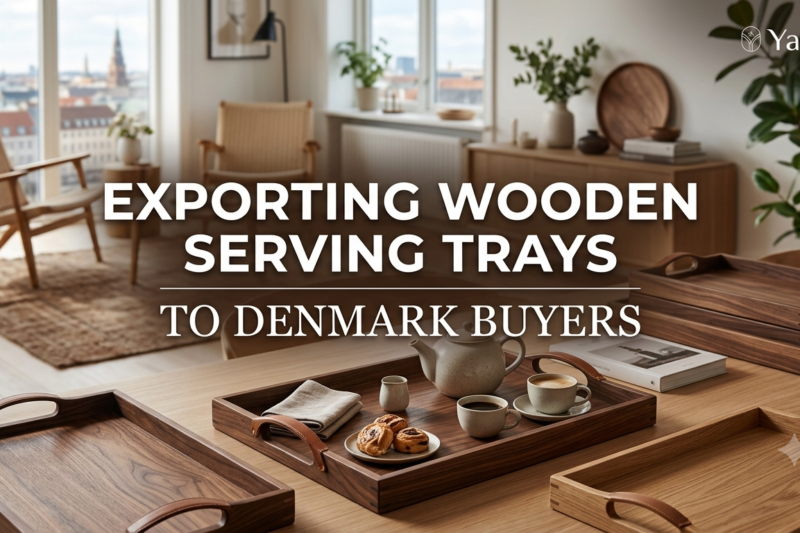 Exporting Wooden Serving Trays to Denmark Buyers