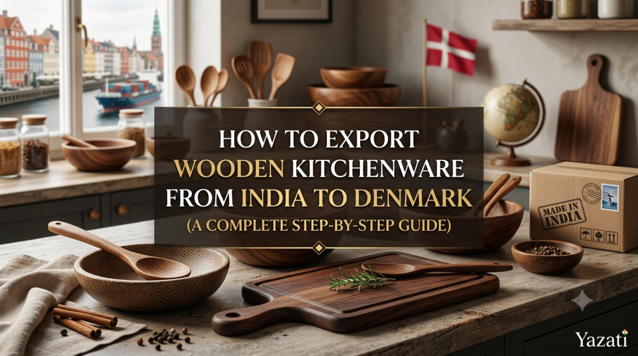 How to Export Wooden Kitchenware from India to Denmark