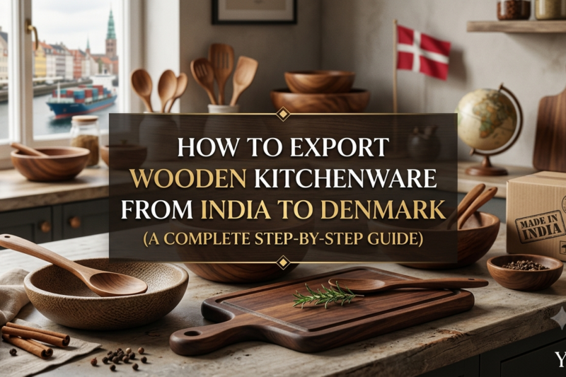 How to Export Wooden Kitchenware from India to Denmark